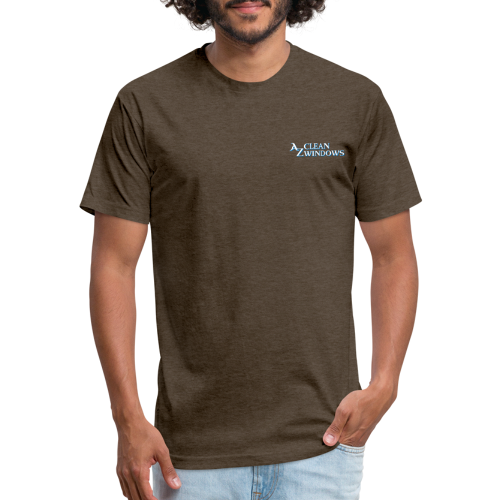 Az Clean 3 Wht L***-Shirt by Next Level - heather espresso
