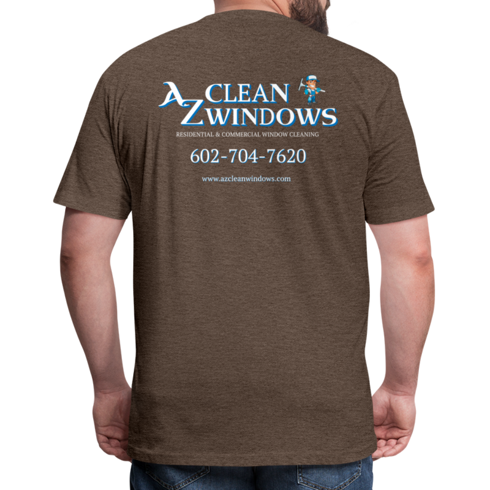 Az Clean 3 Wht L***-Shirt by Next Level - heather espresso