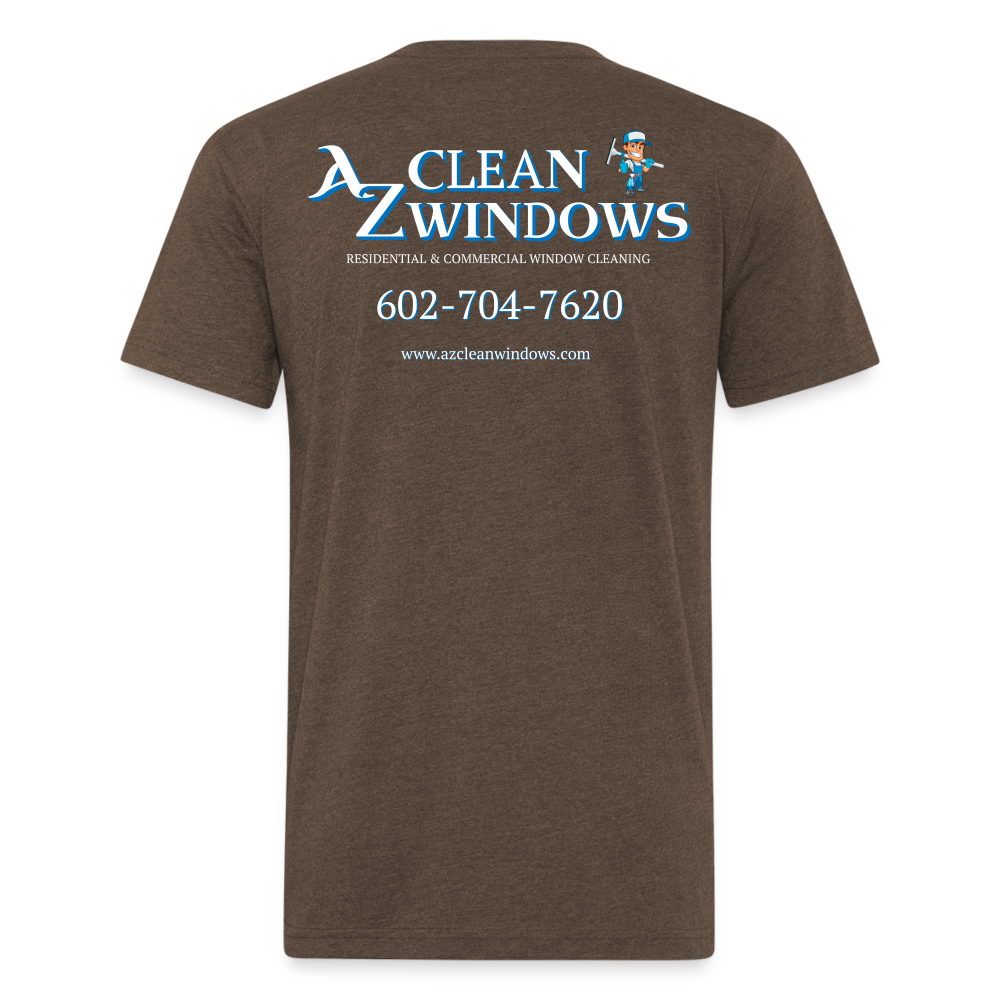 Az Clean 3 Wht L***-Shirt by Next Level - heather espresso