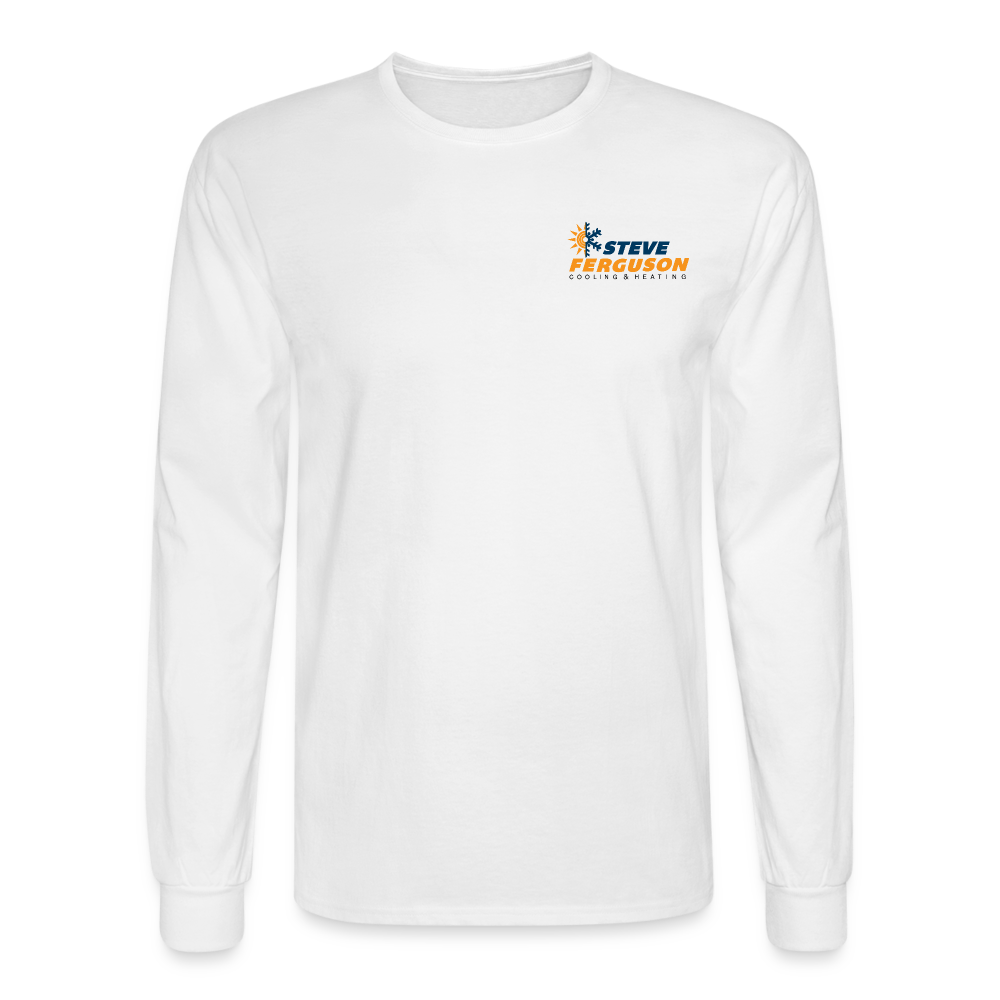 Steve Ferg Org-Blk Long Sleeve - white
