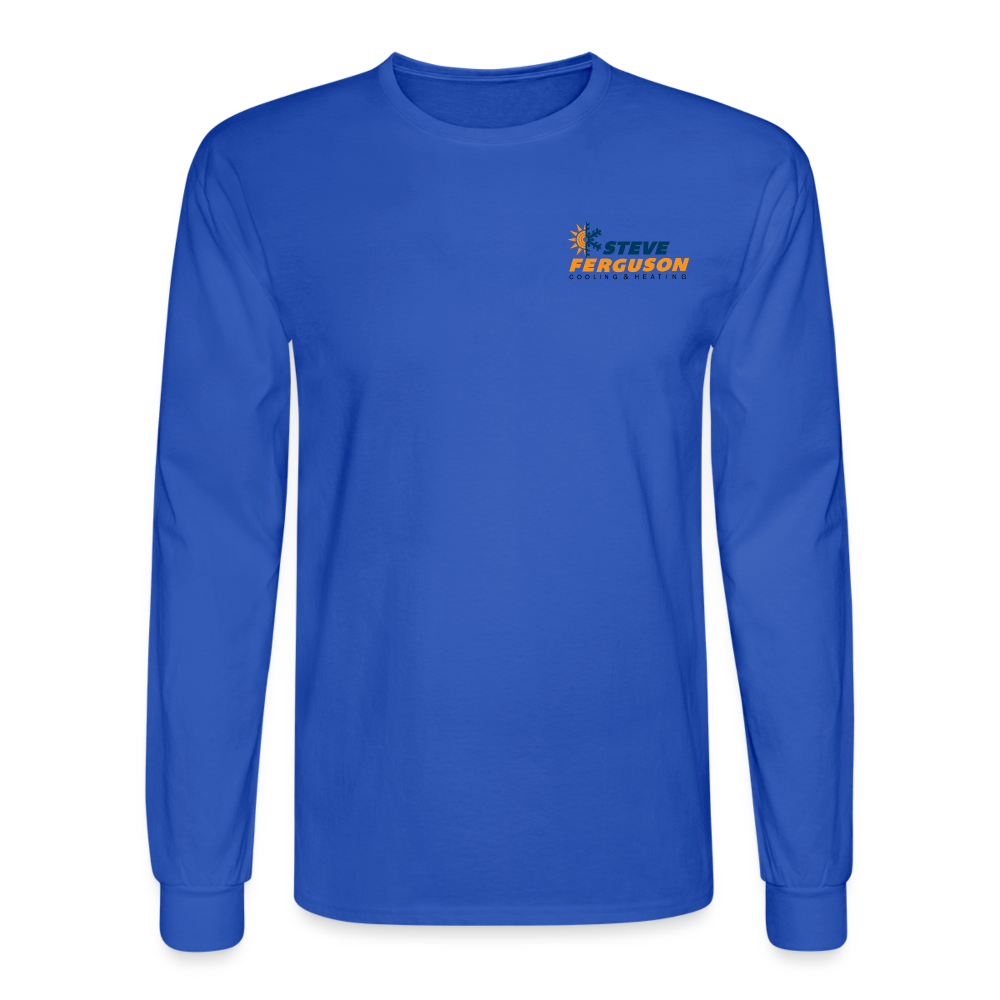 Steve Ferg Org-Blk Long Sleeve - royal blue