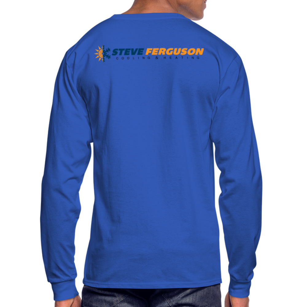 Steve Ferg Org-Blk Long Sleeve - royal blue