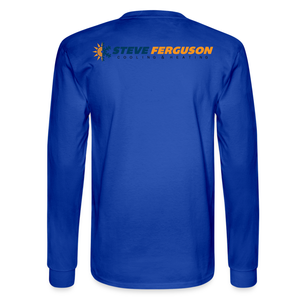 Steve Ferg Org-Blk Long Sleeve - royal blue