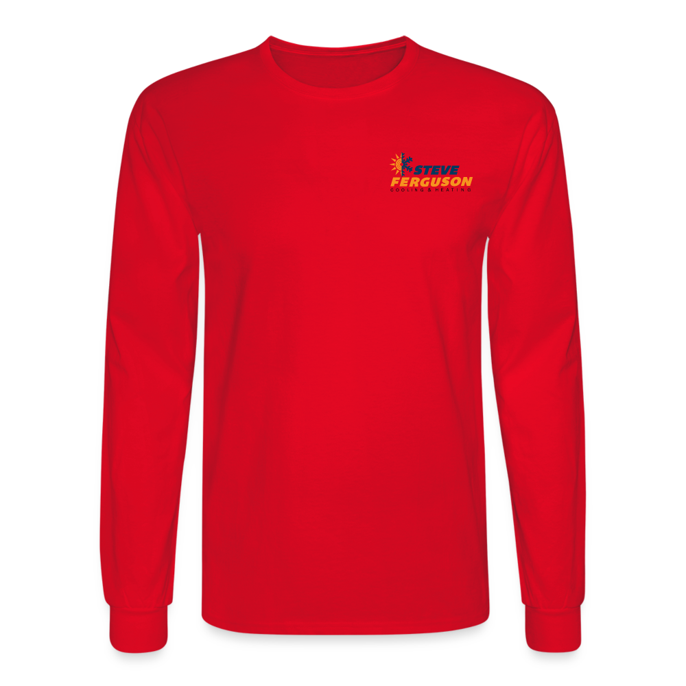 Steve Ferg Org-Blk Long Sleeve - red