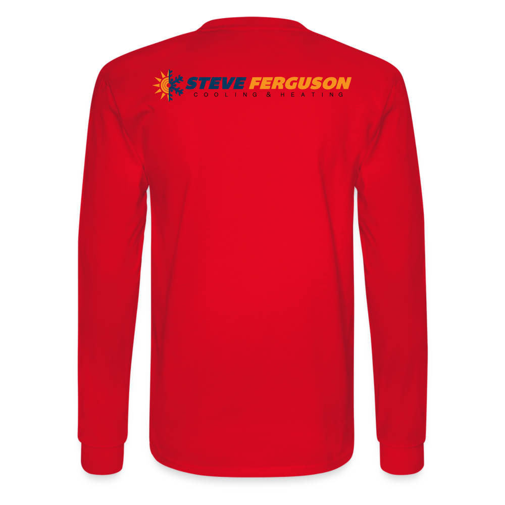 Steve Ferg Org-Blk Long Sleeve - red
