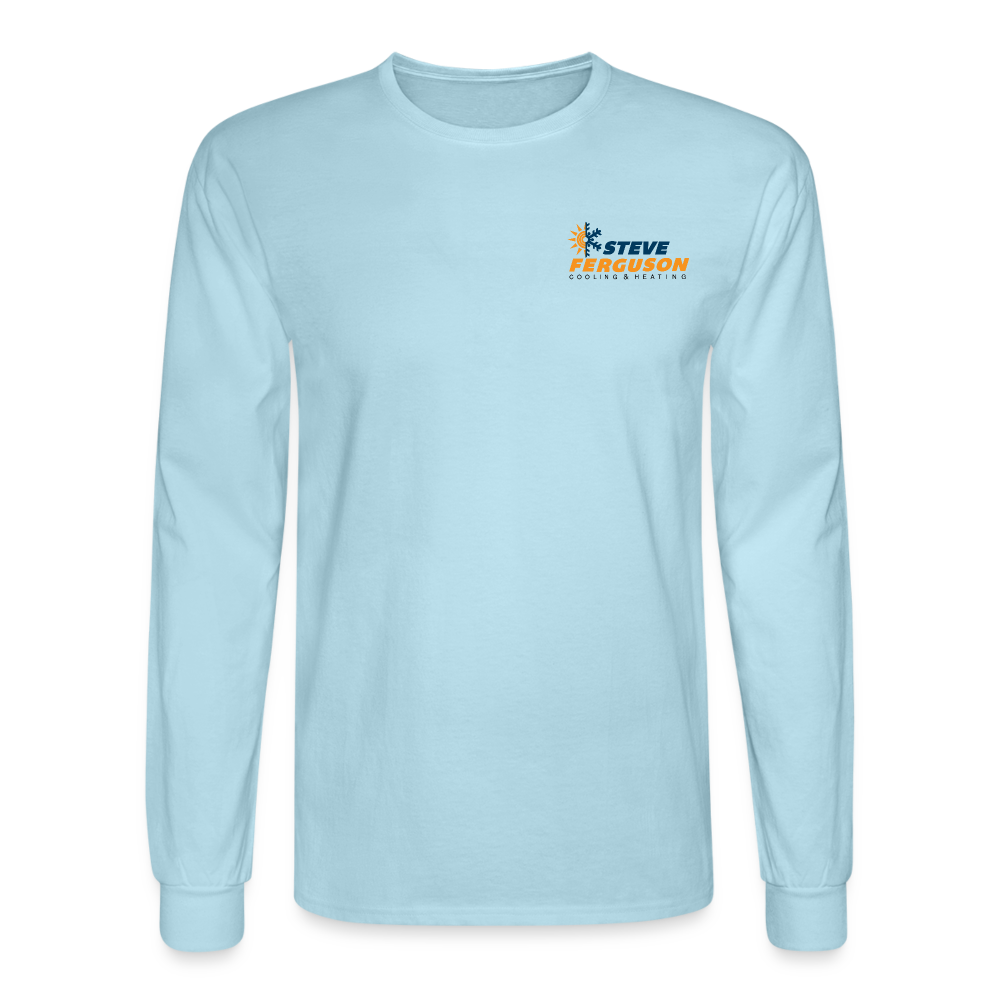 Steve Ferg Org-Blk Long Sleeve - powder blue