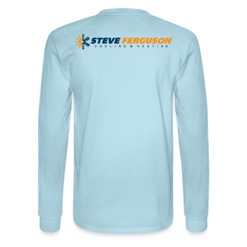 Steve Ferg Org-Blk Long Sleeve - powder blue