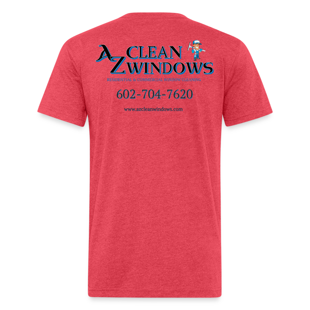 AZ Clean Grey Black Final Next Level - heather red