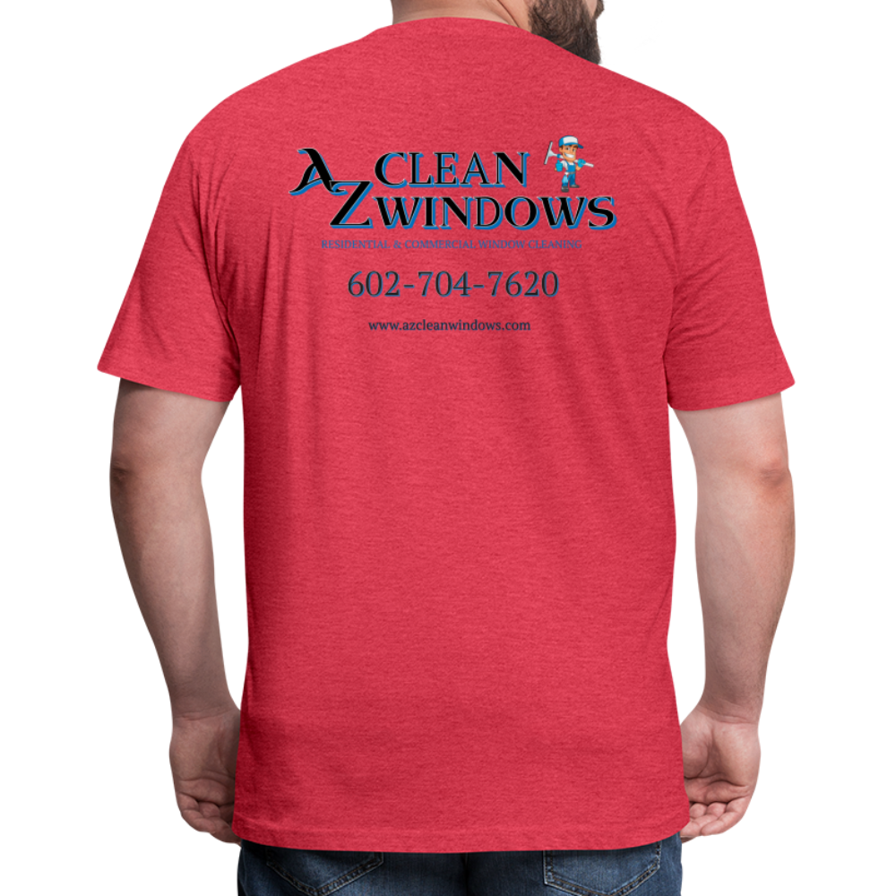 AZ Clean Grey Black Final Next Level - heather red