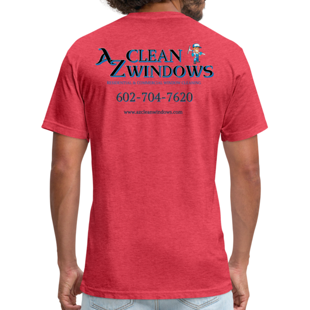 AZ Clean Grey Black Final Next Level - heather red