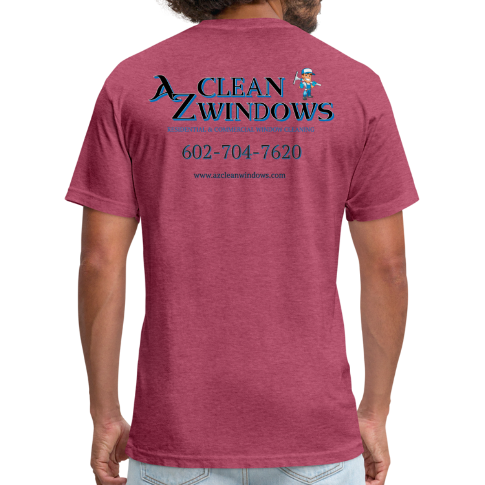 AZ Clean Grey Black Final Next Level - heather burgundy
