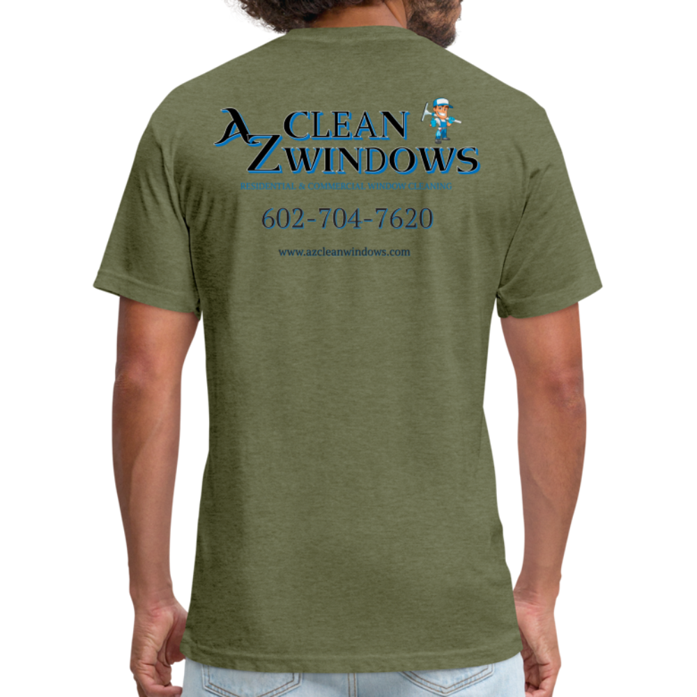 AZ Clean Grey Black Final Next Level - heather military green