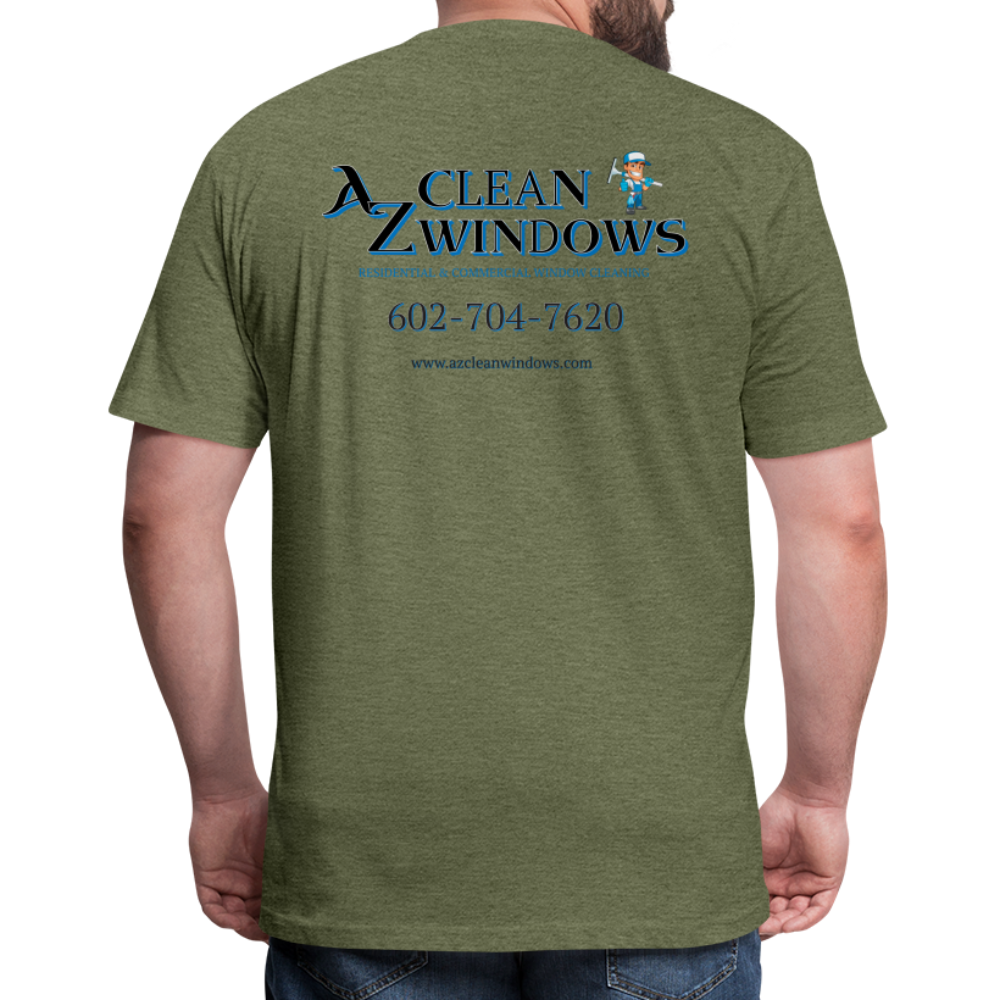 AZ Clean Grey Black Final Next Level - heather military green