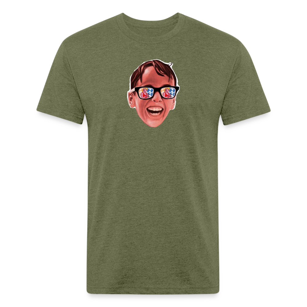 Squints T-Shirt by Next Level - heather military green