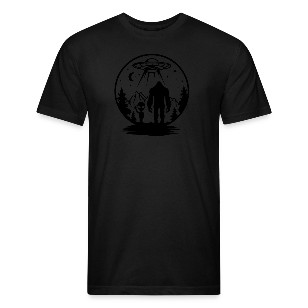 Alien-Bigfoot T-Shirt by Next Level - black