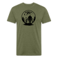 Alien-Bigfoot T-Shirt by Next Level - heather military green