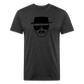 Wahlter Drawing T-Shirt by Next Level - heather black