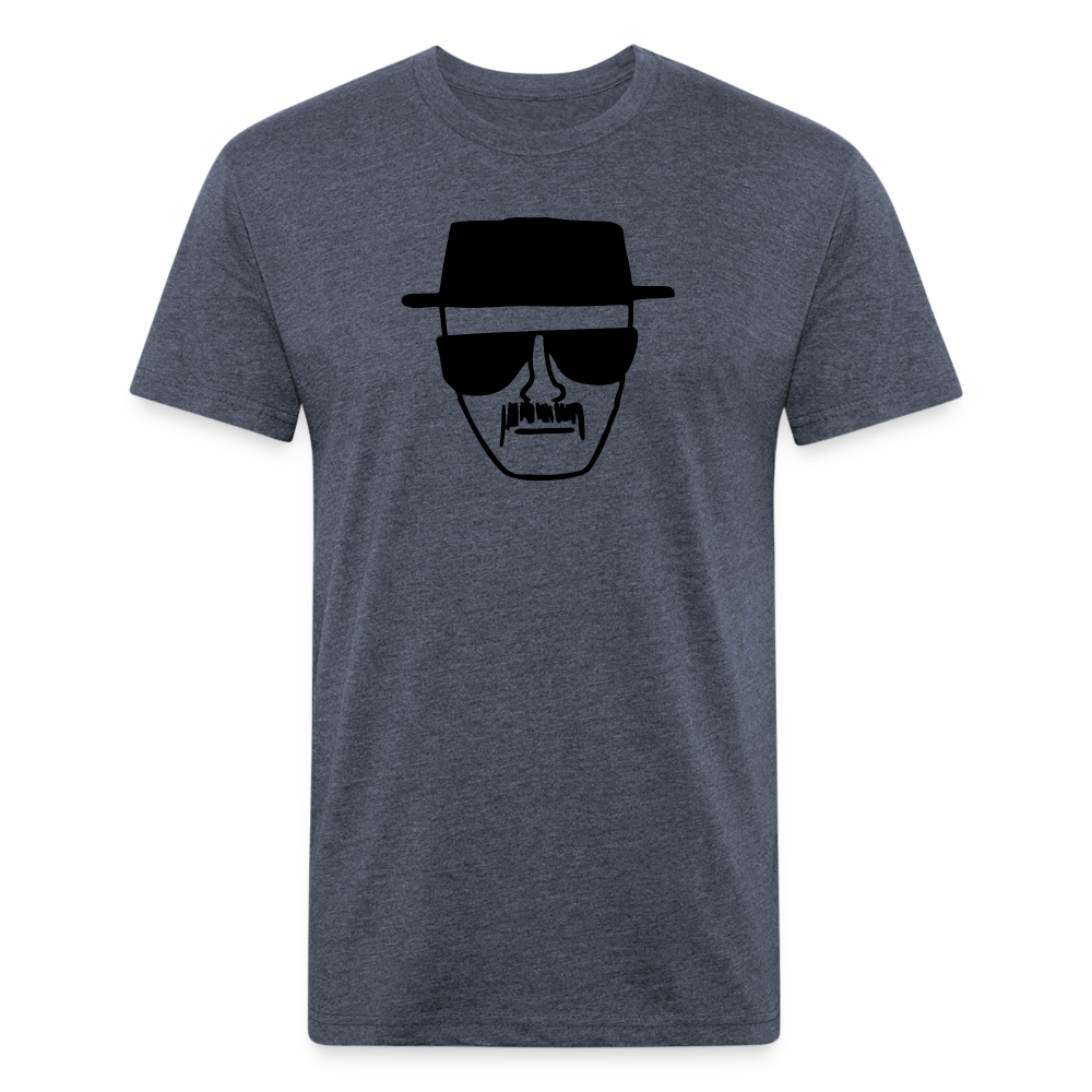 Wahlter Drawing T-Shirt by Next Level - heather navy
