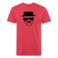 Wahlter Drawing T-Shirt by Next Level - heather red