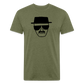 Wahlter Drawing T-Shirt by Next Level - heather military green