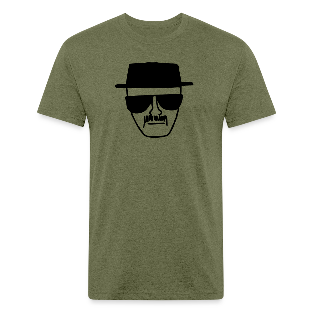 Wahlter Drawing T-Shirt by Next Level - heather military green