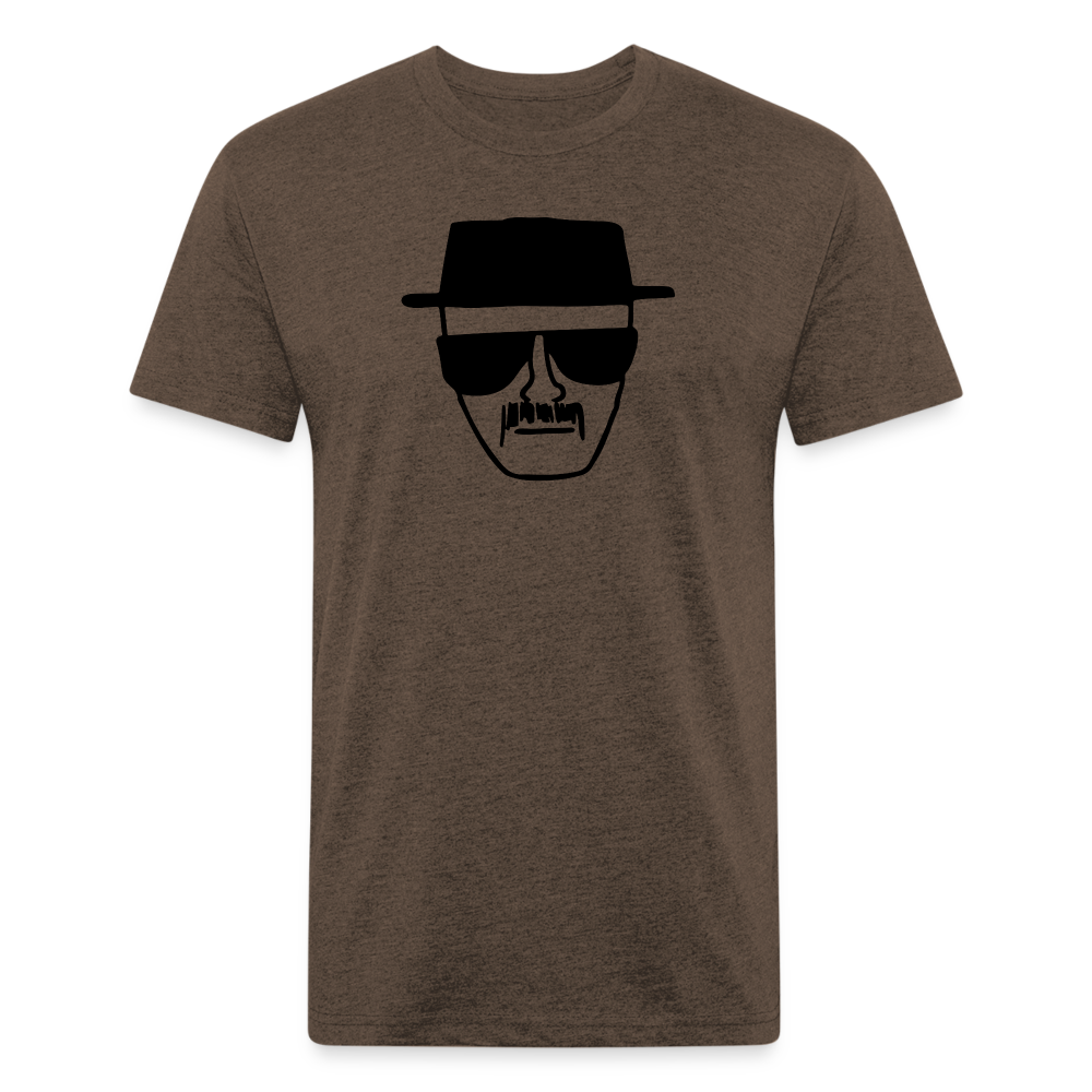 Wahlter Drawing T-Shirt by Next Level - heather espresso