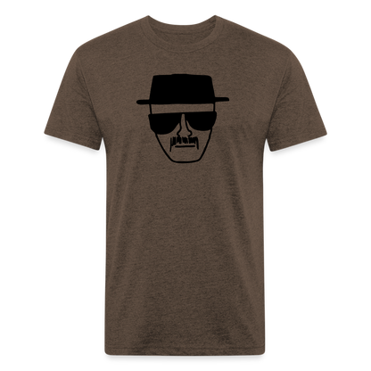 Wahlter Drawing T-Shirt by Next Level - heather espresso