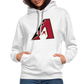 D Backs A Contrast Hoodie - white/gray