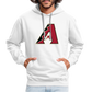 D Backs A Contrast Hoodie - white/gray