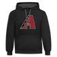 D Backs A Contrast Hoodie - black/asphalt