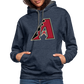 D Backs A Contrast Hoodie - indigo heather/asphalt