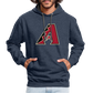 D Backs A Contrast Hoodie - indigo heather/asphalt