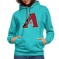 D Backs A Contrast Hoodie - scuba blue/asphalt