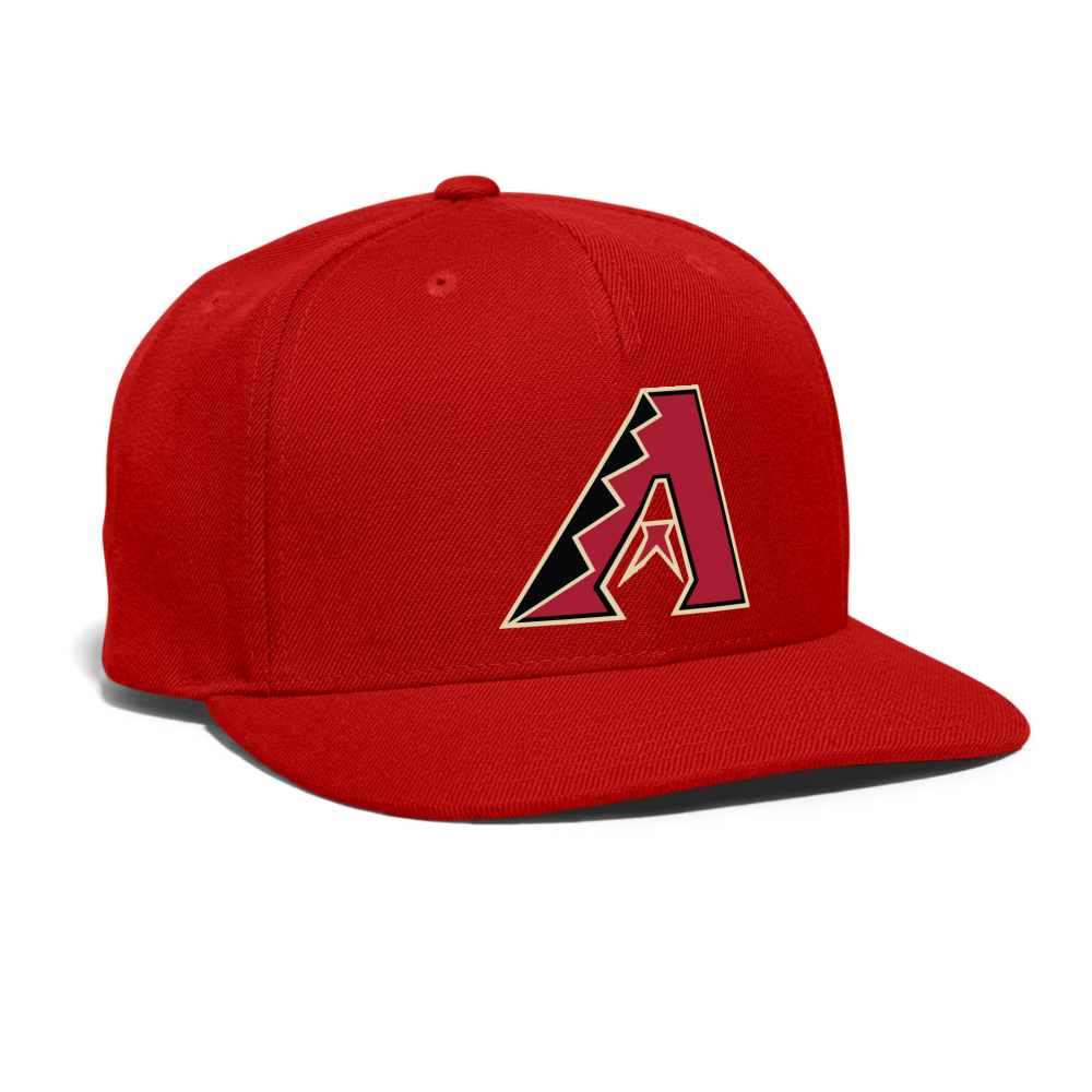 D Bacs A Snapback Baseball Cap - red