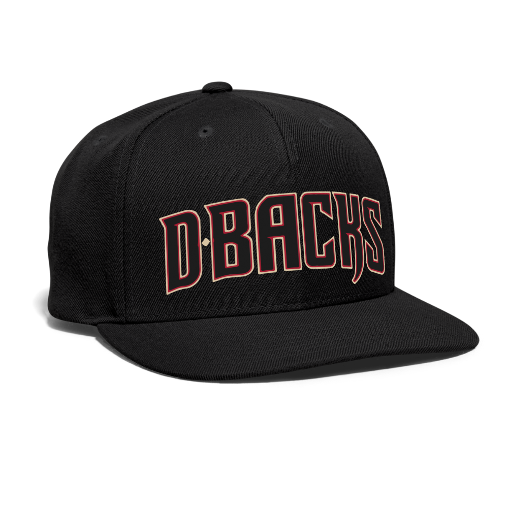 D Bacs Snapback Baseball Cap - black