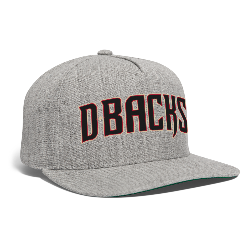 D Bacs Snapback Baseball Cap - heather gray