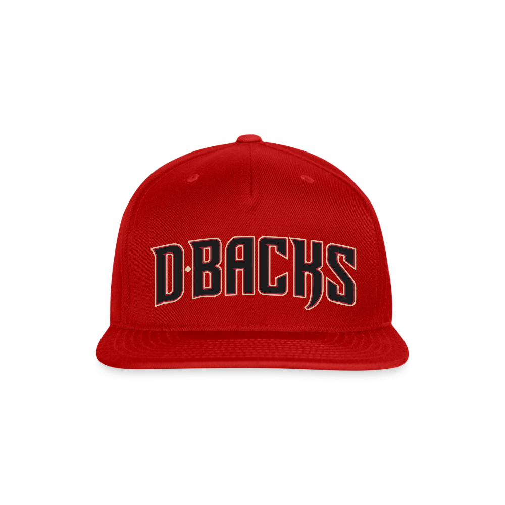 D Bacs Snapback Baseball Cap - red