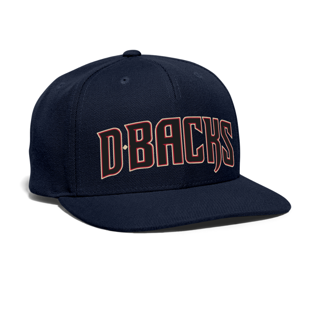 D Bacs Snapback Baseball Cap - navy