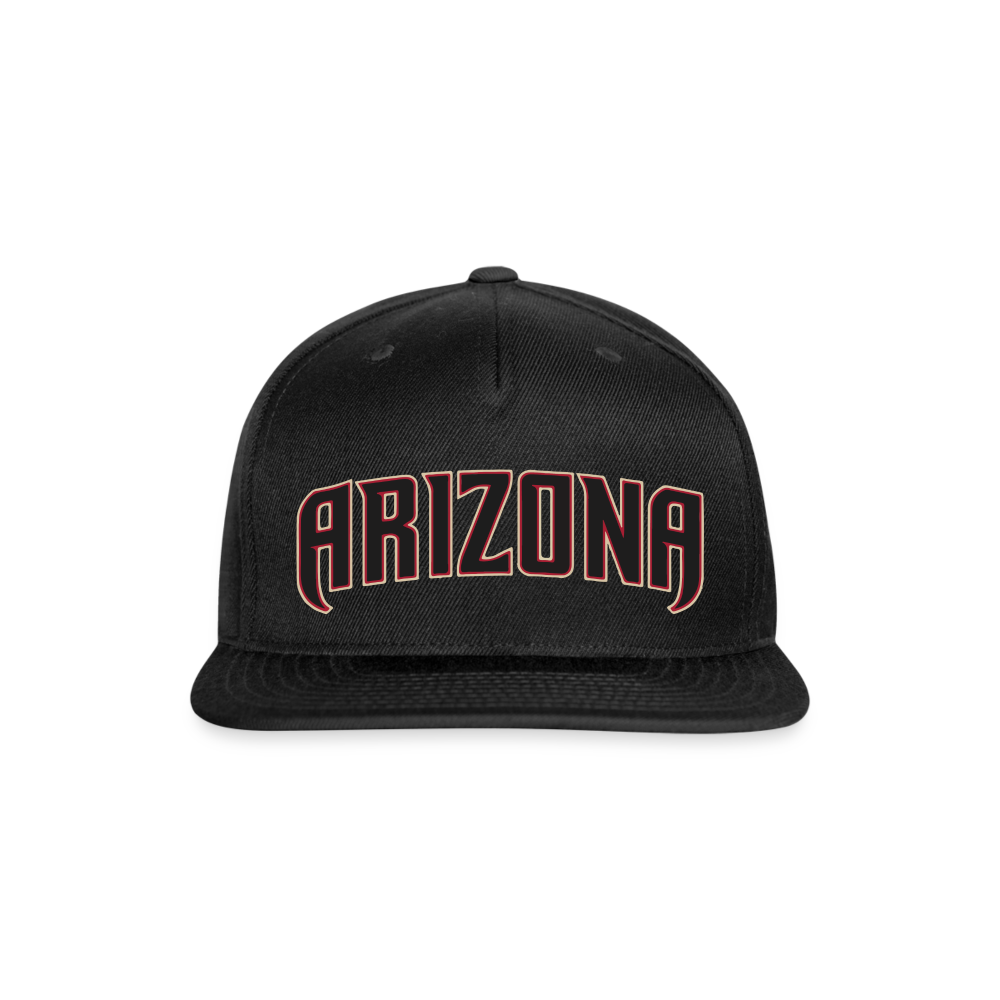 D bacs ARIZONA Snapback Baseball Cap - black