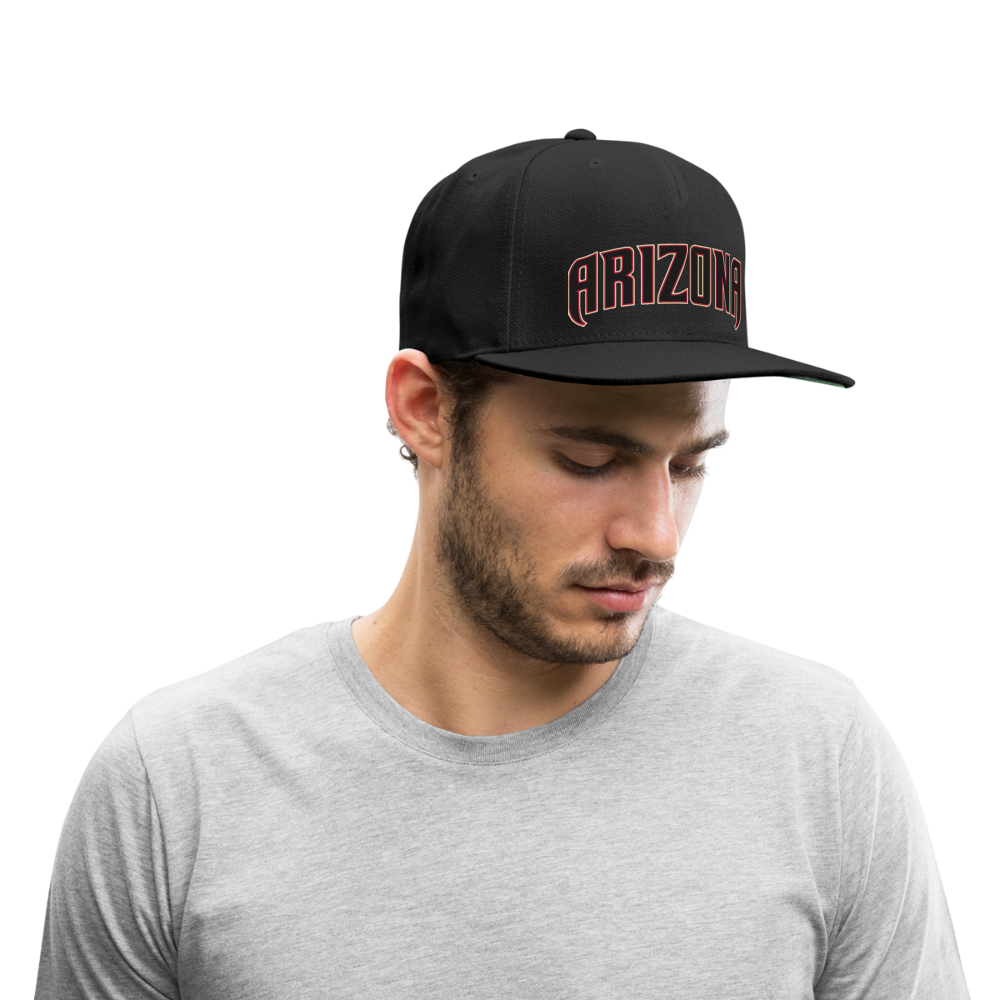 D bacs ARIZONA Snapback Baseball Cap - black