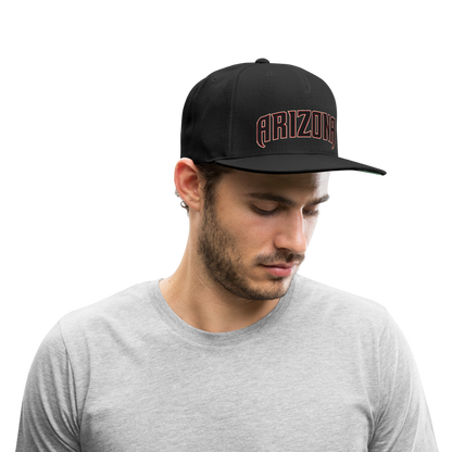 D bacs ARIZONA Snapback Baseball Cap - black