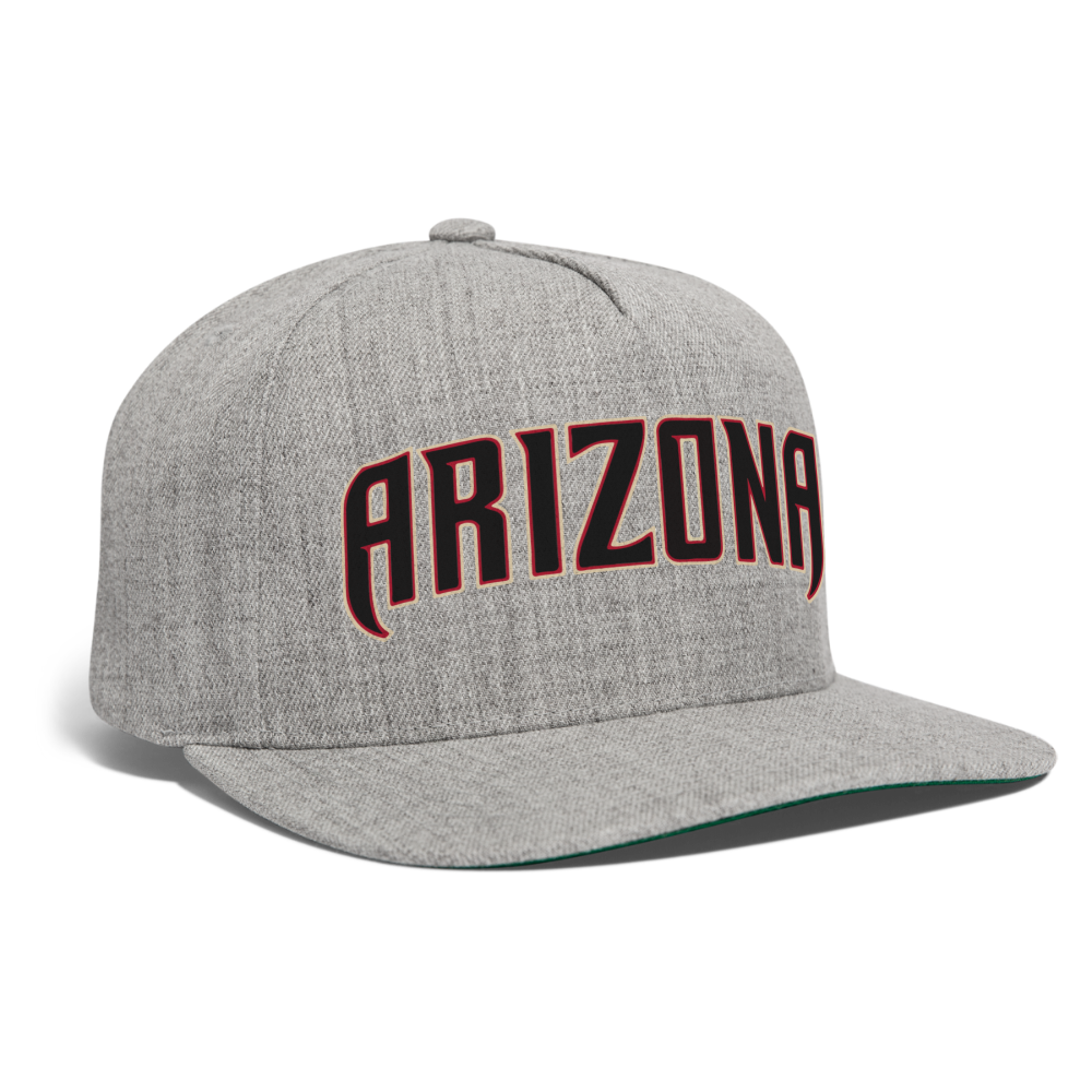 D bacs ARIZONA Snapback Baseball Cap - heather gray