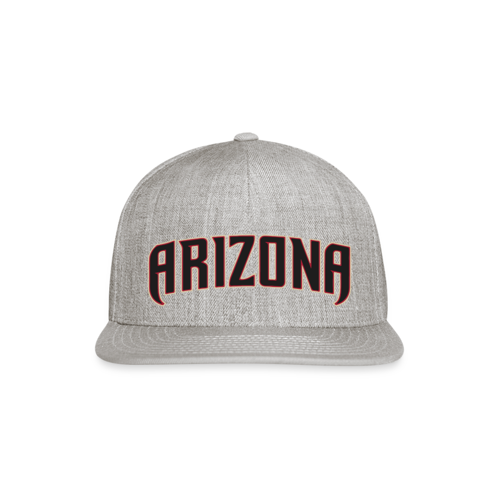 D bacs ARIZONA Snapback Baseball Cap - heather gray