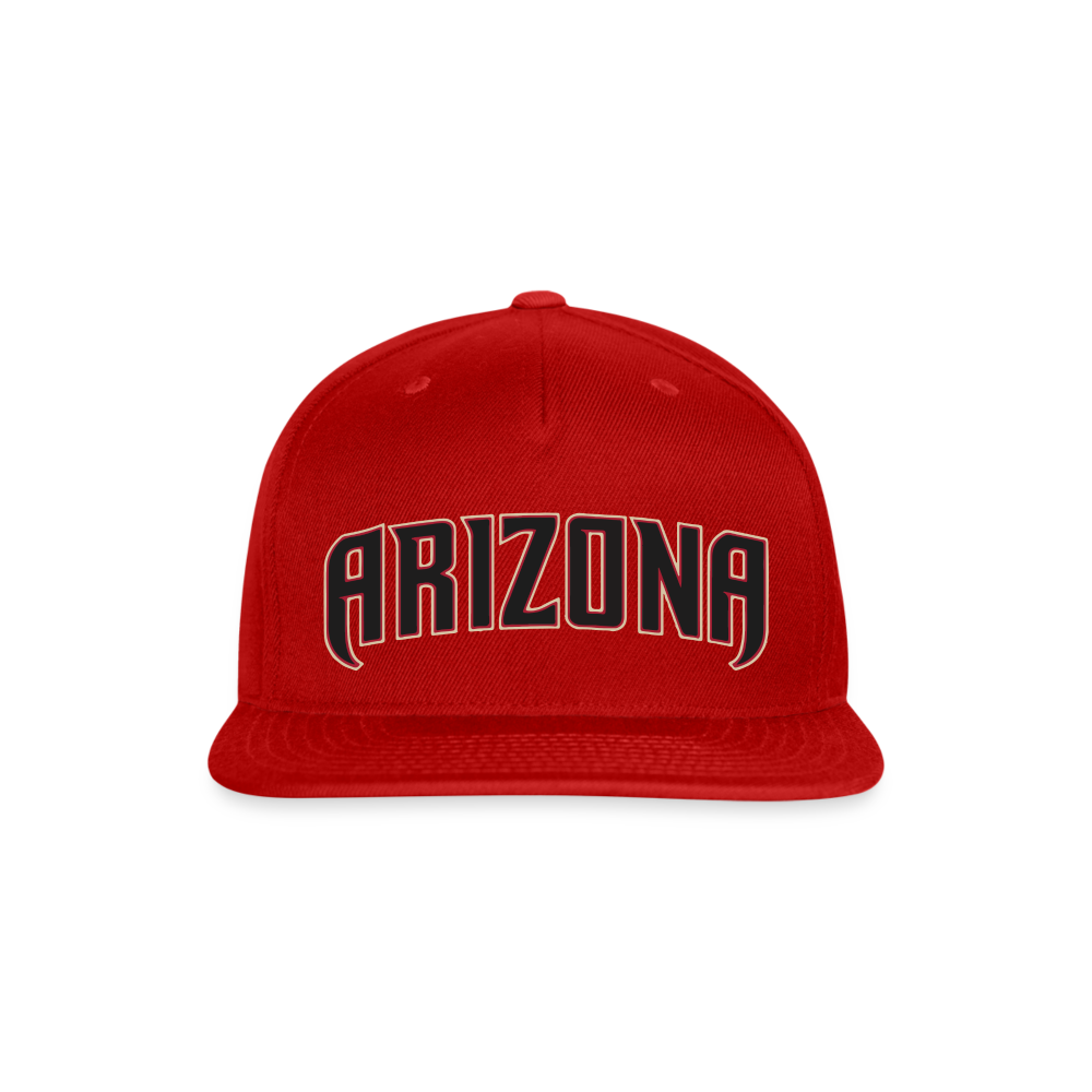 D bacs ARIZONA Snapback Baseball Cap - red