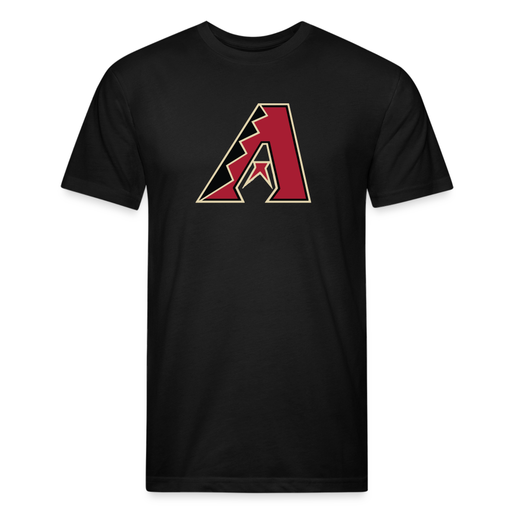 D Bacs A w/db T-Shirt by Next Level - black