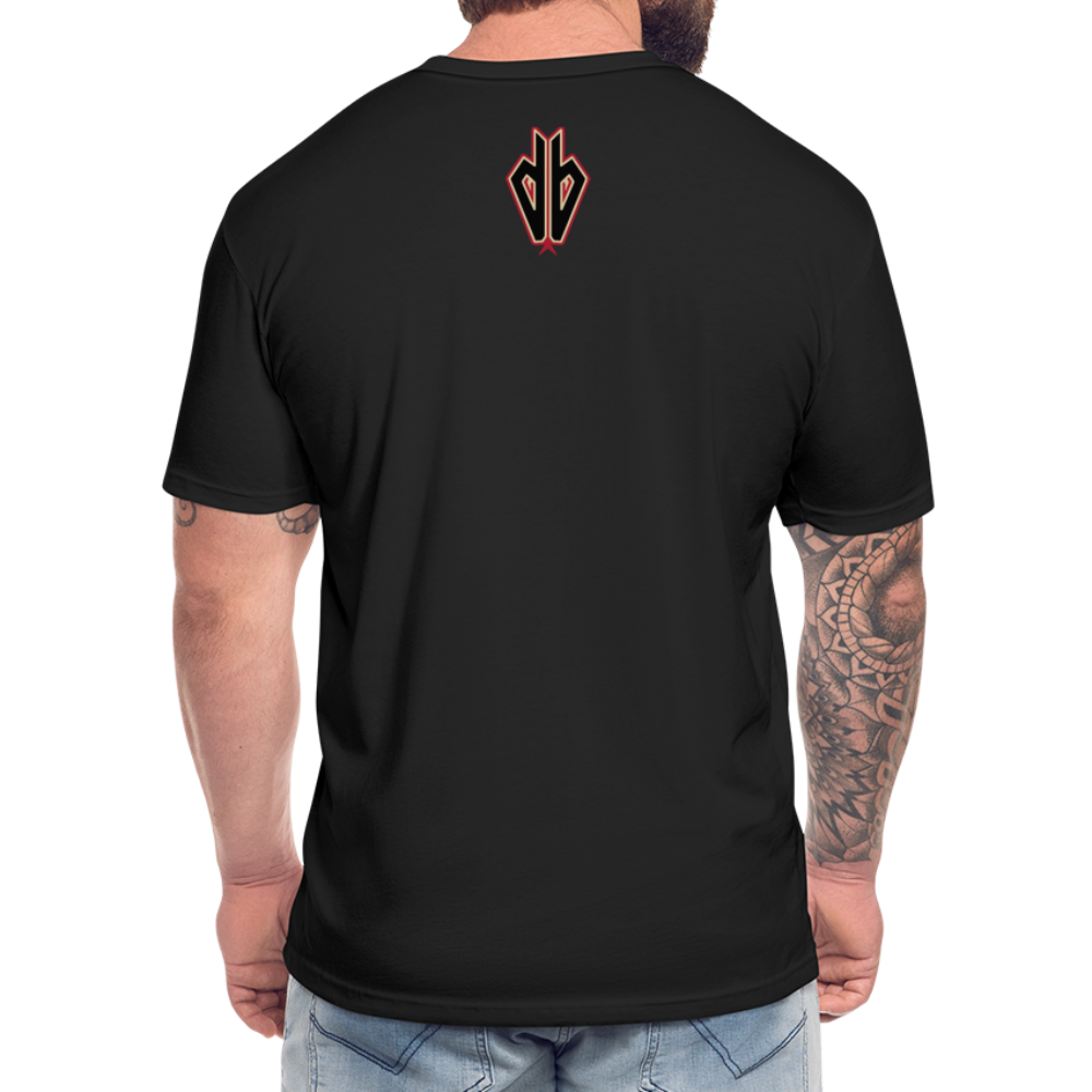 D Bacs A w/db T-Shirt by Next Level - black