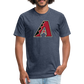 D Bacs A w/db T-Shirt by Next Level - heather navy