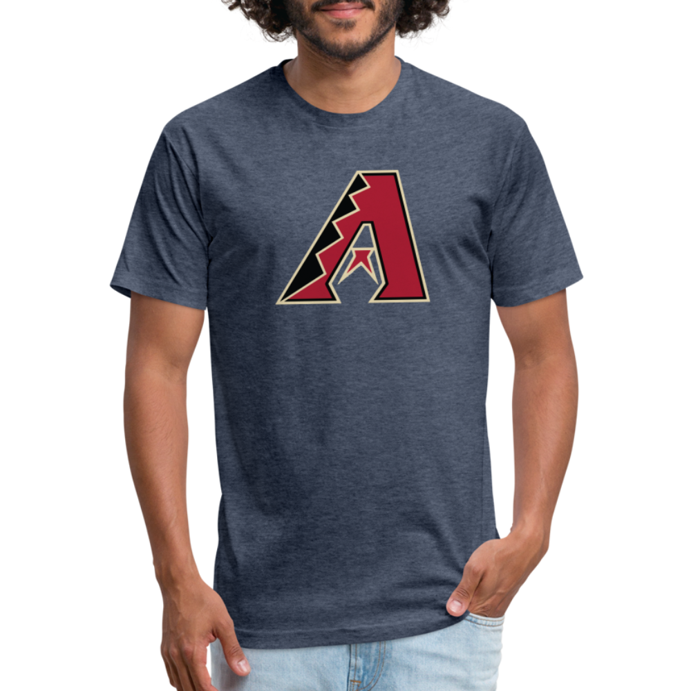 D Bacs A w/db T-Shirt by Next Level - heather navy