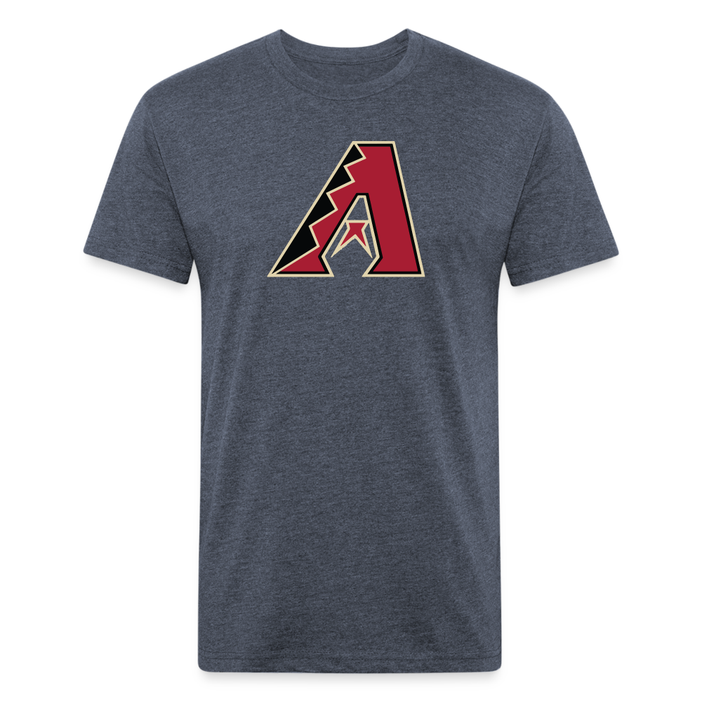 D Bacs A w/db T-Shirt by Next Level - heather navy