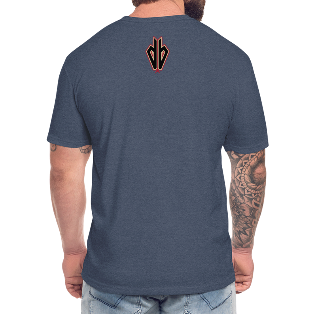 D Bacs A w/db T-Shirt by Next Level - heather navy